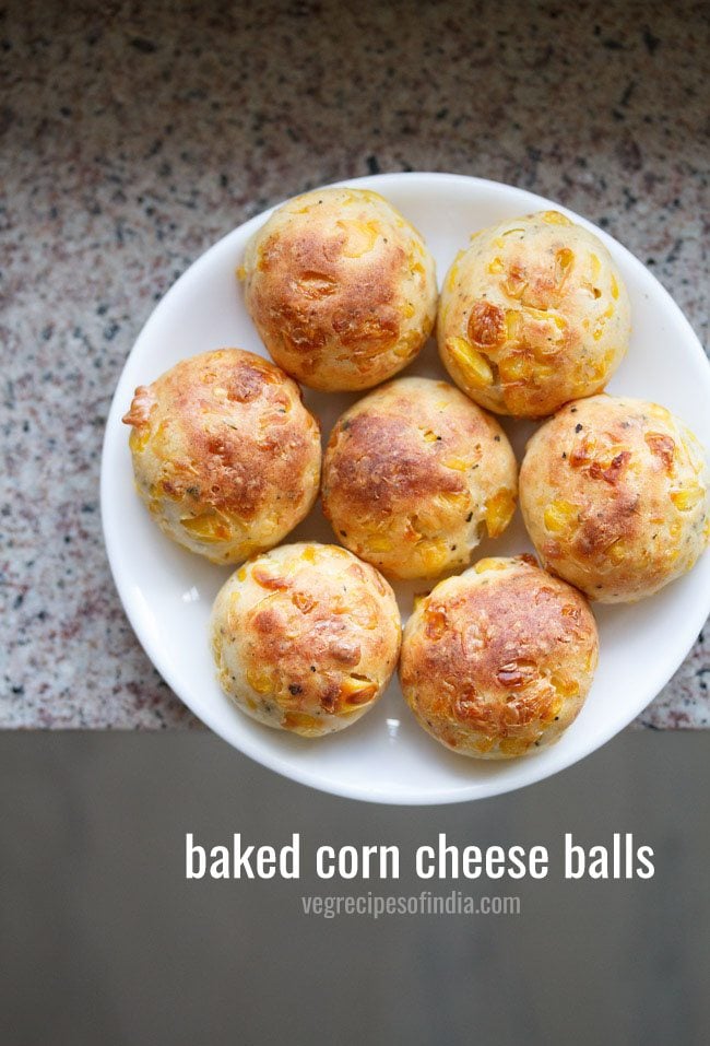 baked cheese corn balls recipe
