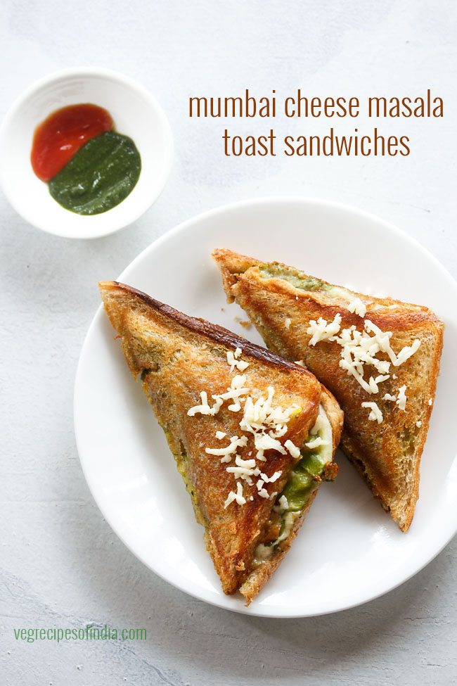 bombay cheese masala toast sandwich recipe
