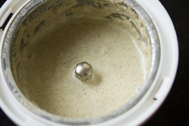 ingredients ground to a smooth coconut paste. 