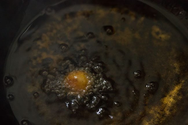 frying cheese corn balls