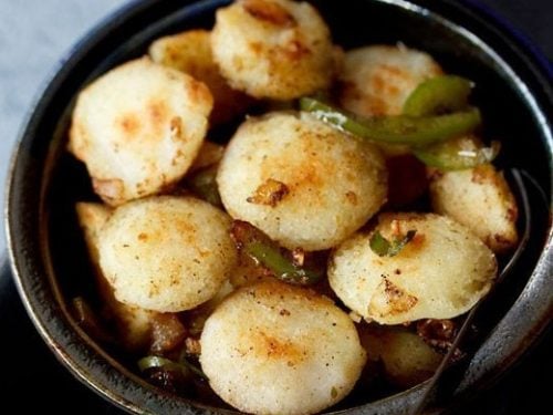 chilli idli recipe, idli chilli recipe