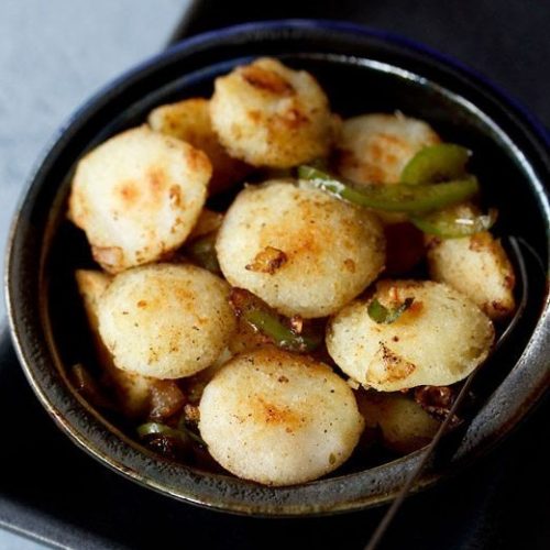 chilli idli recipe, idli chilli recipe