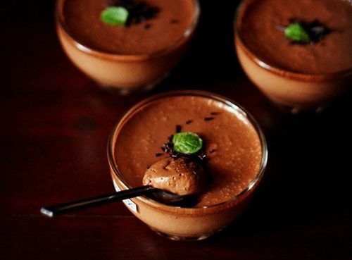 eggless banana chocolate mousse recipe