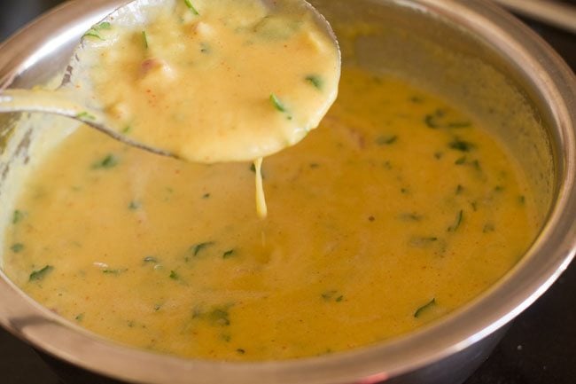 batter to make moong dal chilla recipe