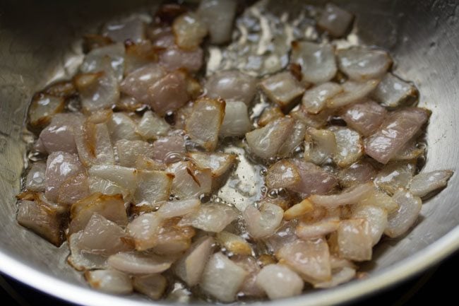 onions edges golden and browned