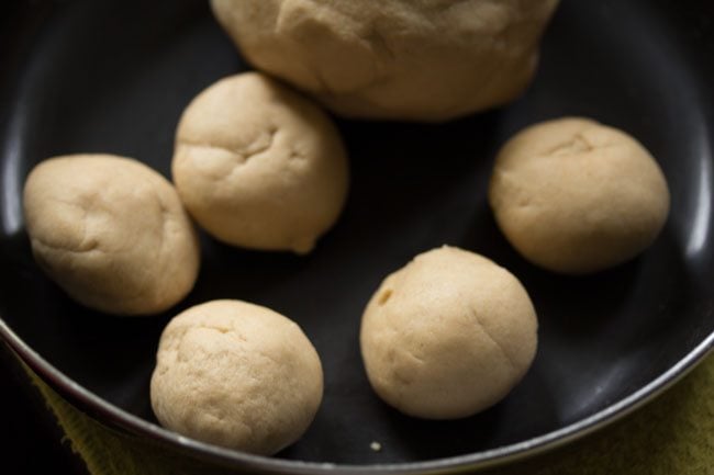 flour dough balls