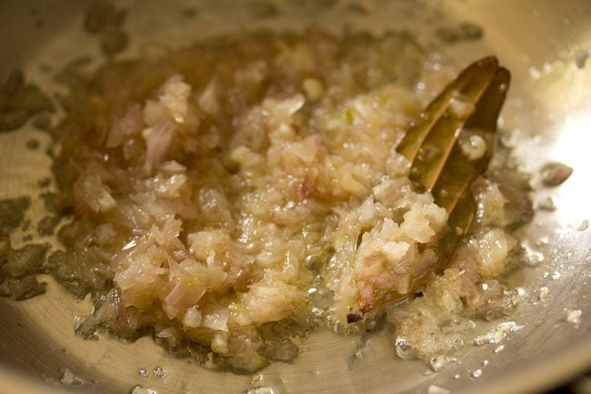 sautéing onions. 