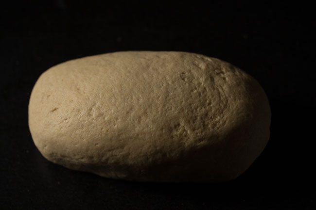 dough shaped into a log. 