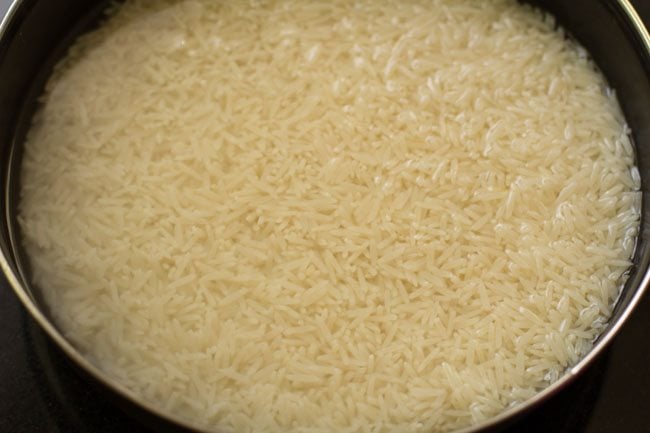 soaked rice