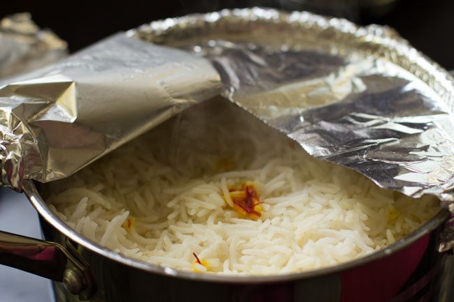 prepared Awadhi biryani