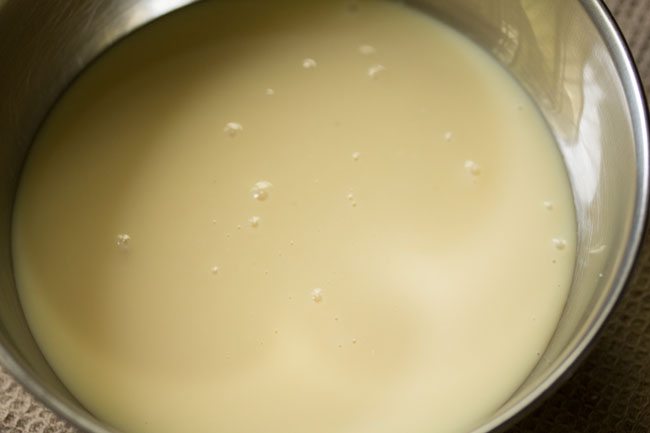 condensed milk added to rava
