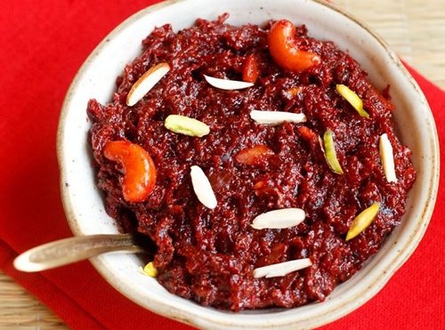 Receta rápida de halwa de remolacha