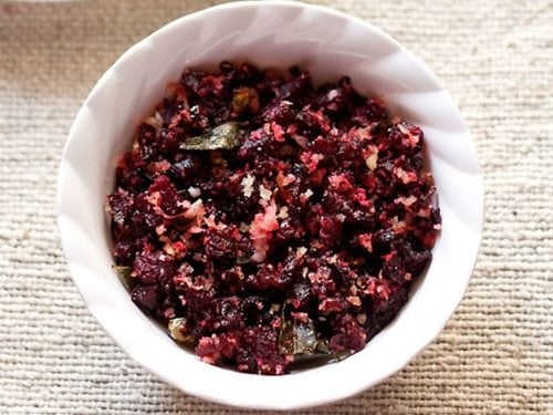 beetroot poriyal recipe