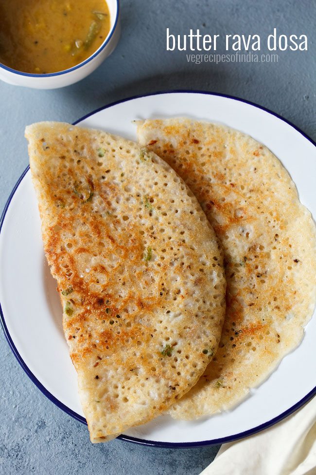 butter rava dosa recipe