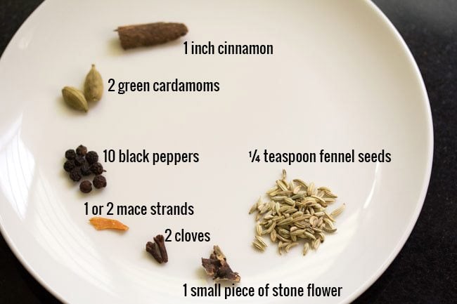 spices needed for Dindigul biryani