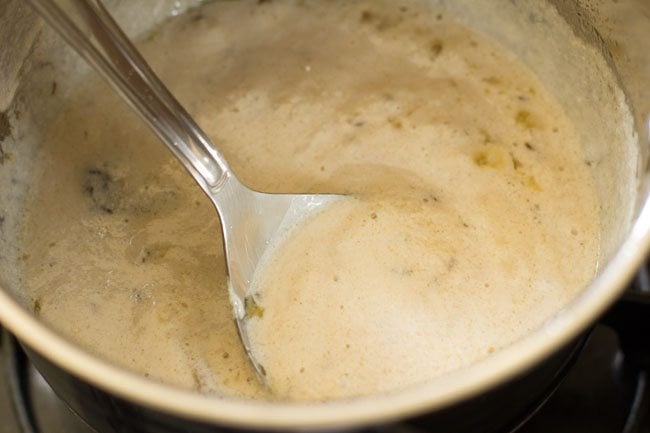 preparing dum aloo recipe