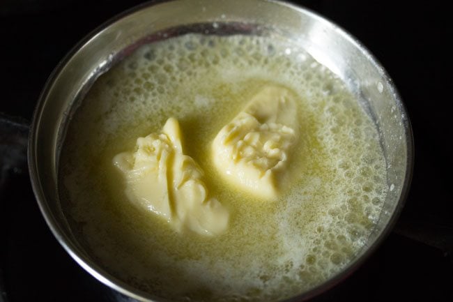 butter being melted