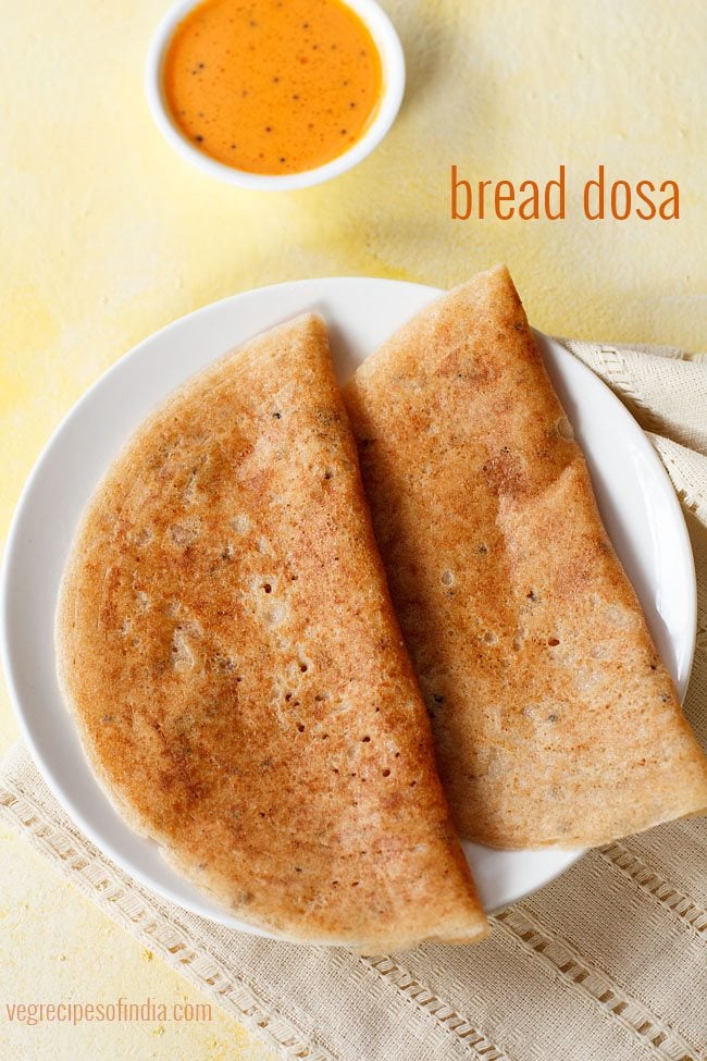 instant bread dosa recipe