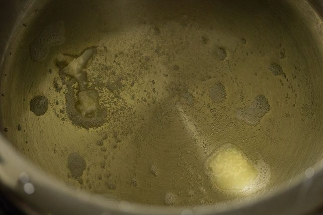 heating ghee in pressure cooker