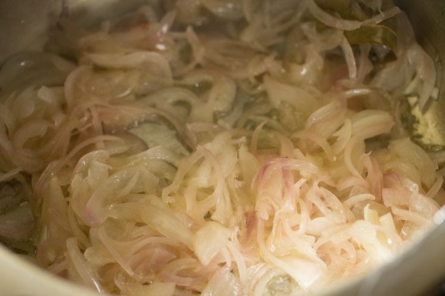 onions for veg biryani recipe Kolkata style