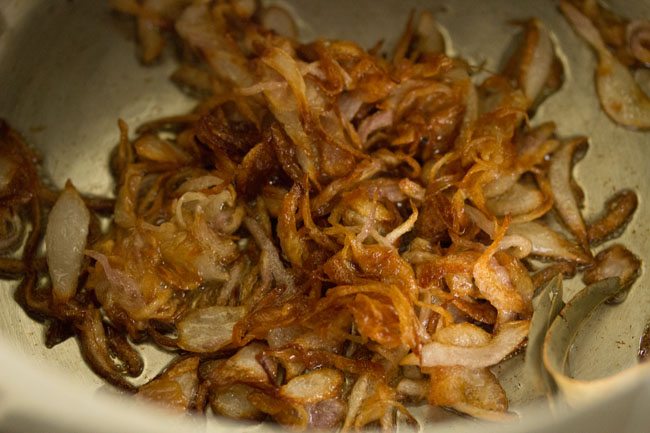 sauteed onions turned golden