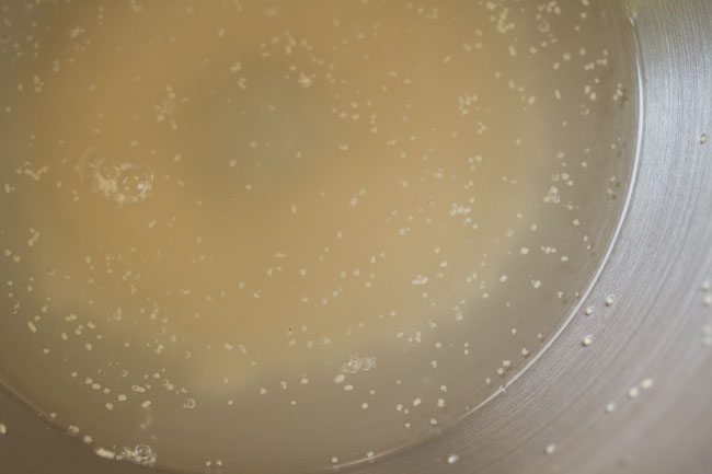 yeast and water in the bowl
