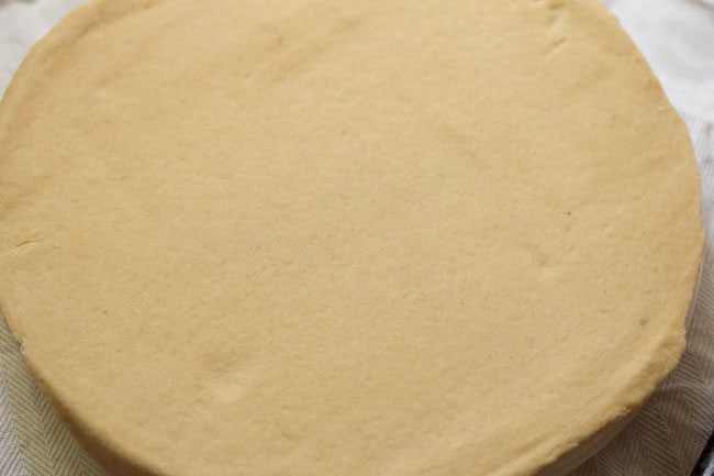 rolled margherita pizza dough