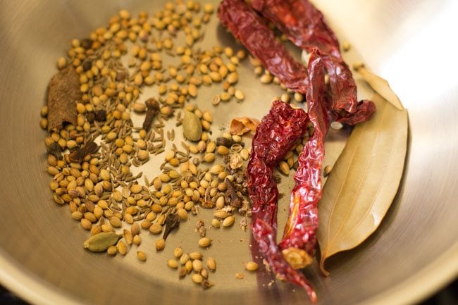 dry roasting the spices