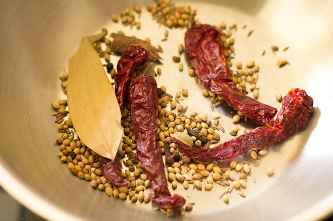 dry roasting the spices