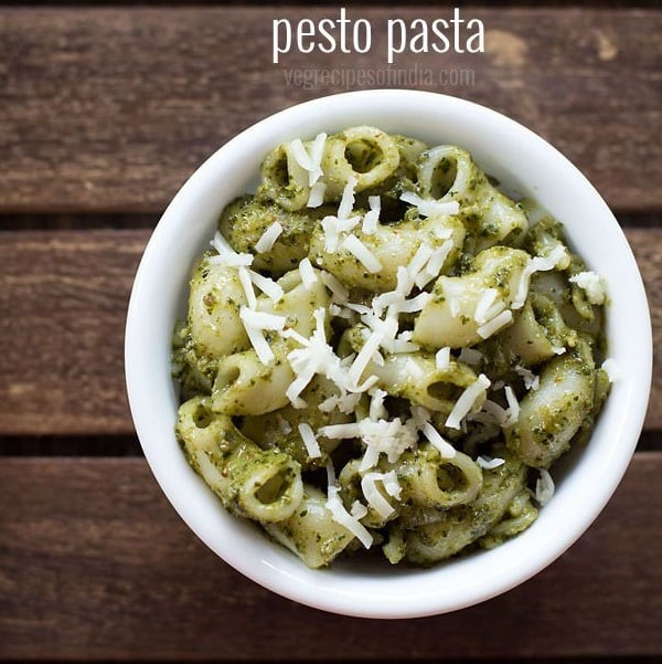 gødning Herre venlig Stol Pesto Pasta | Easy Basil Pesto Pasta » Dassana's Veg Recipes