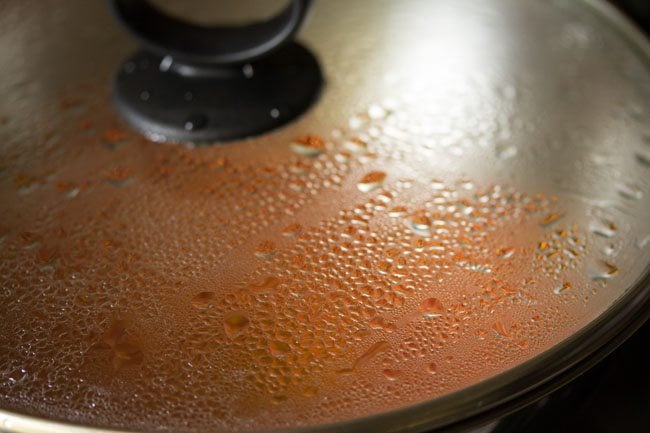 pan covered with a glass lid