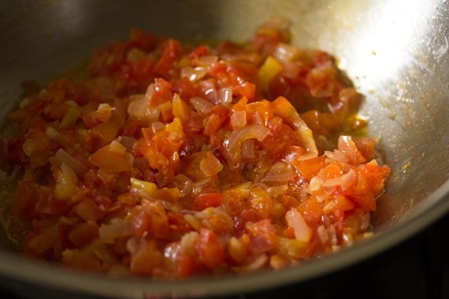 tomatoes have softened and become mushy