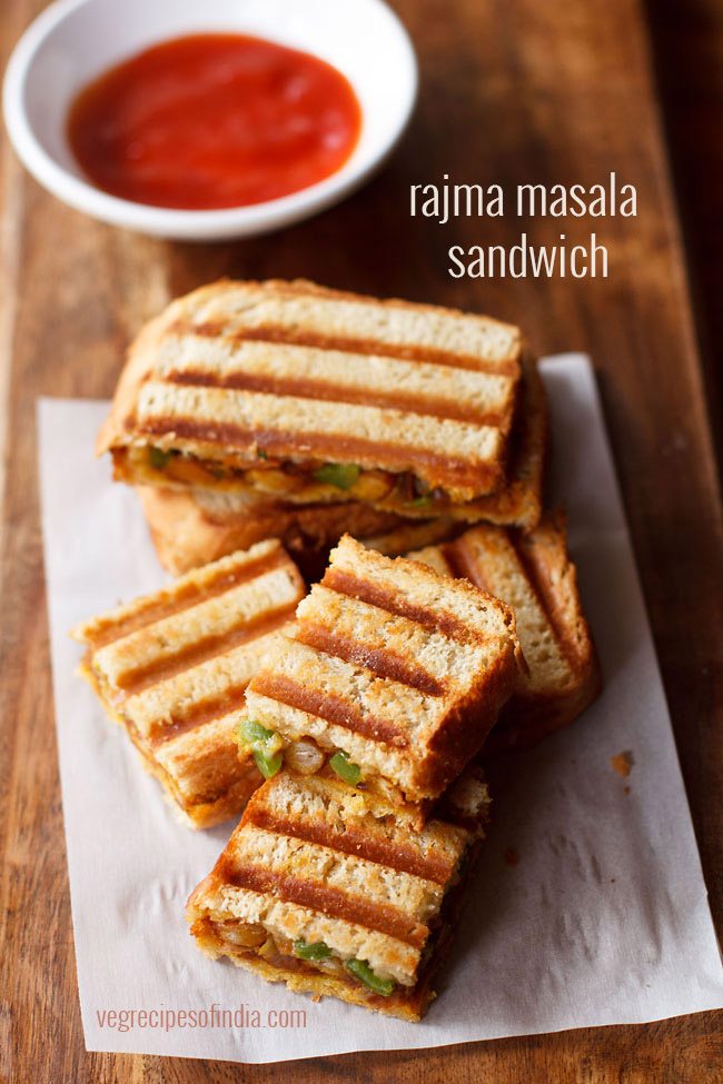 rajma masala sandwich recipe