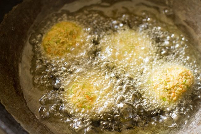 frying kofta - veg kofta recipe