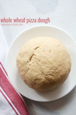 Whole Wheat Pizza Dough Recipe (6 Ingredients)