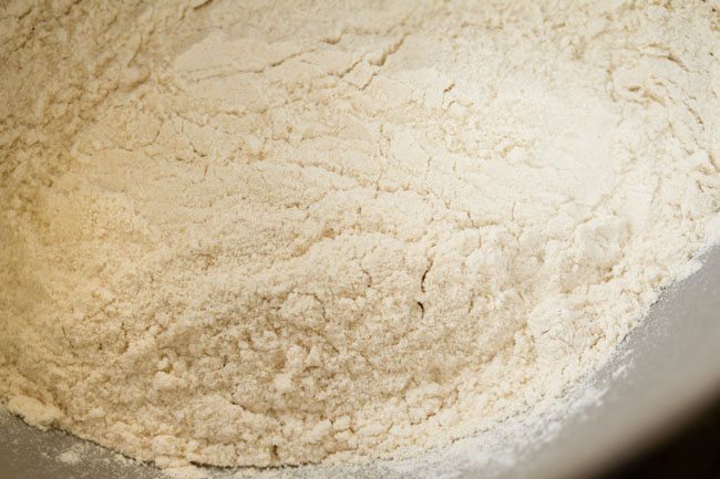 whole wheat flour added to yeast mix.