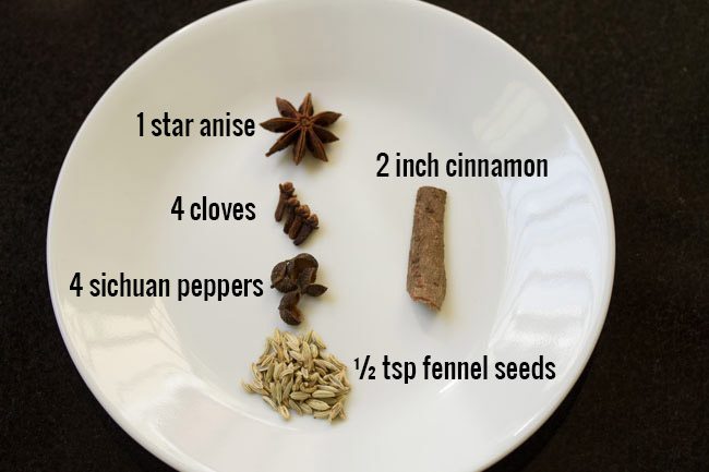 5 spices for the 5 spice powder