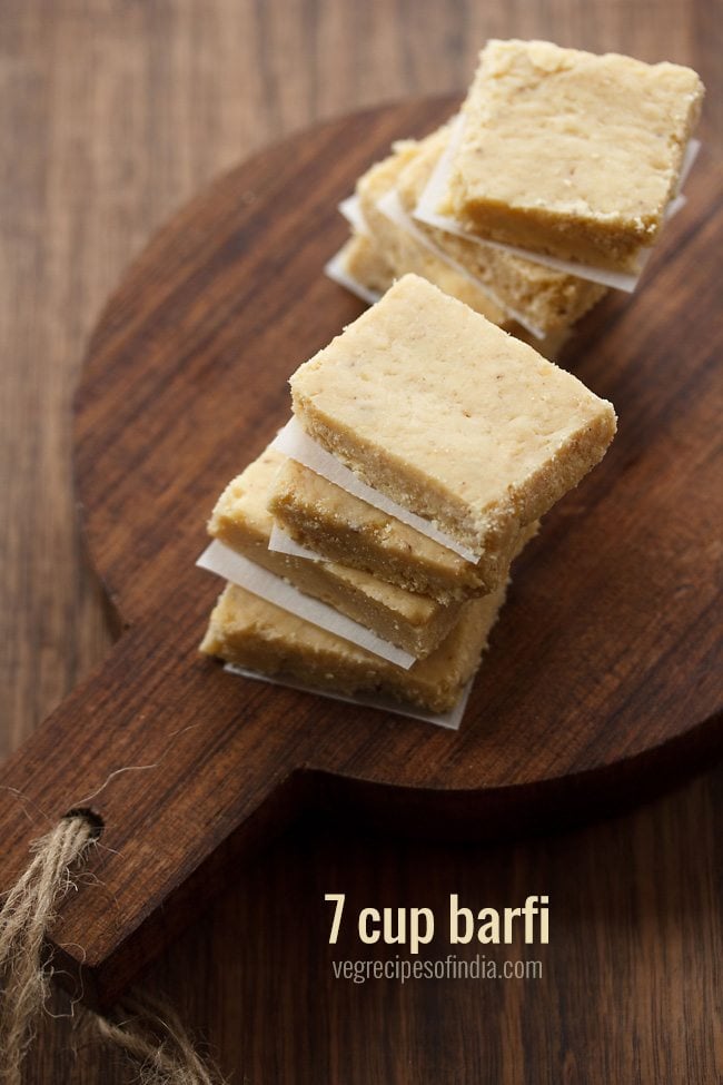 7 cup barfi recipe, 7 cup cake