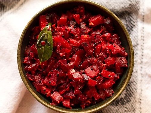 beetroot carrot poriyal recipe