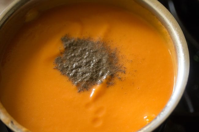 add pepper to carrot ginger soup recipe.