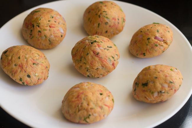 dough balls on a plate