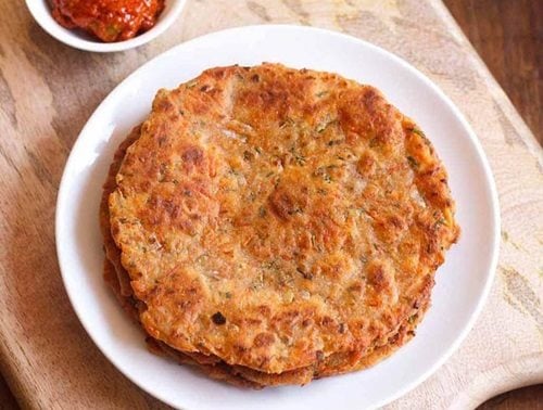 carrot paratha recipe