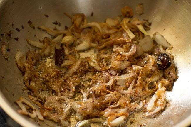 sautéing onions till they caramelize. 