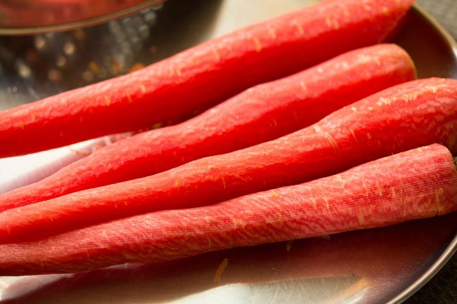 red carrots.