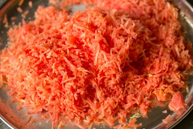 grated carrots