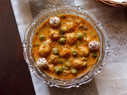 khoya matar makhana recipe