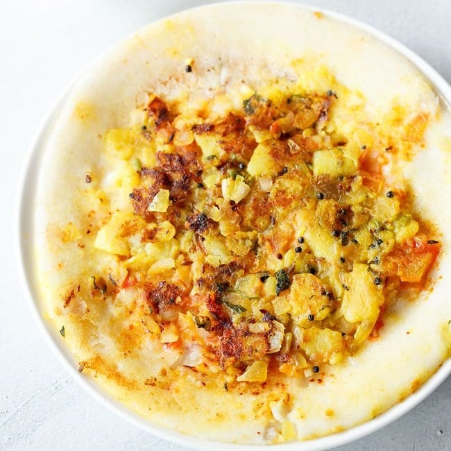 Masala Uttapam | Sandwich Uttapam