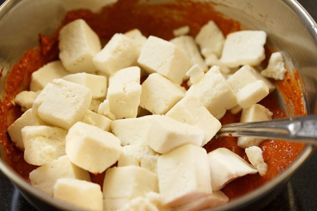 paneer cubes added