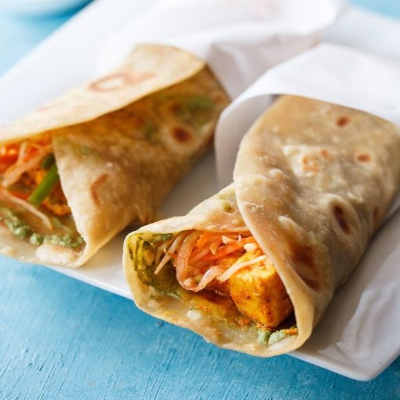 Paneer Roll Recipe Paneer Kathi Roll Paneer Wrap