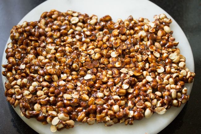 peanut chikki recept, peanut broze recept, chikki recept